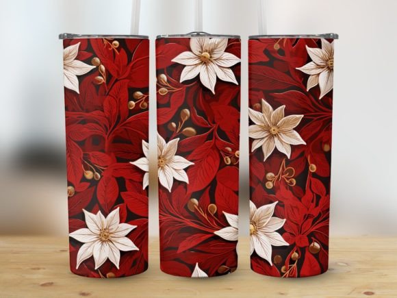 20oz Tumbler Wrap Flower Weihnachtsstern