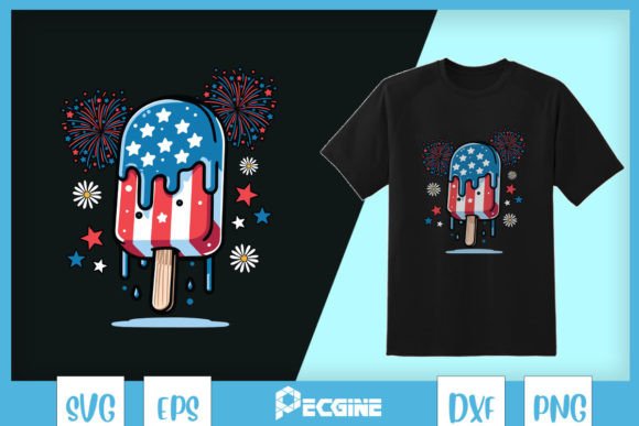 4th of July Red White Blue SVG