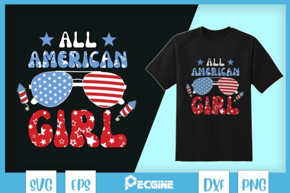 All American Girl Sunglasses SVG