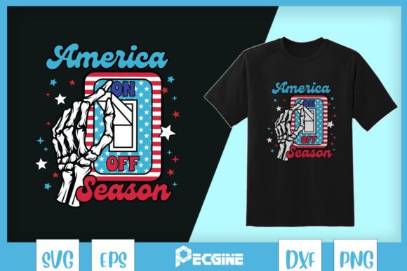 America Season on Off 4th of July SVG