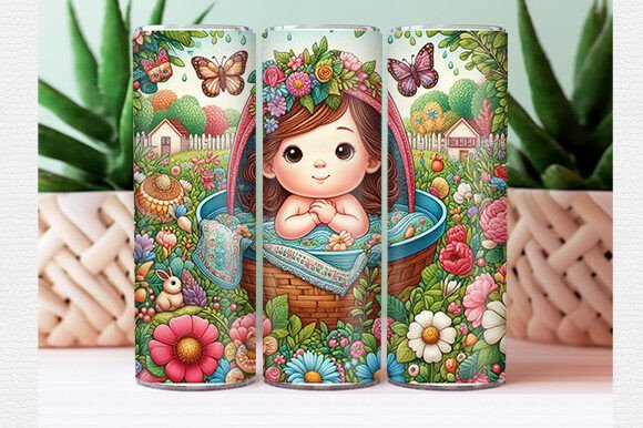 Baby Tumbler Wrap PNG