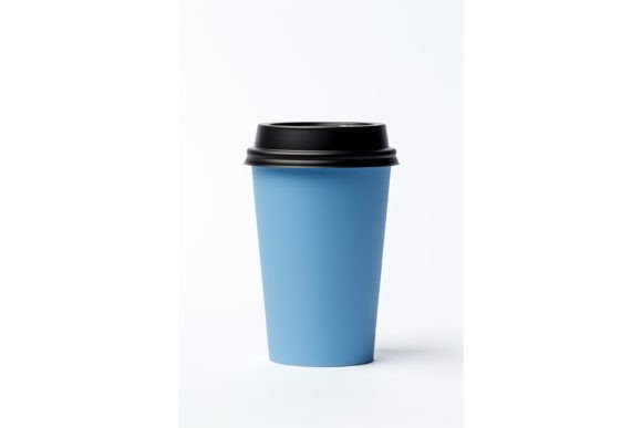 Blue Paper Cup Mockup