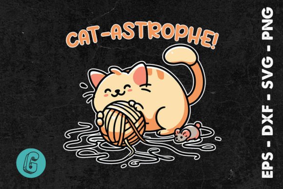 Cat Astrophe Funny Cat SVG