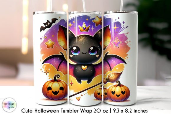 Cute Halloween Tumbler Wrap Sublimation