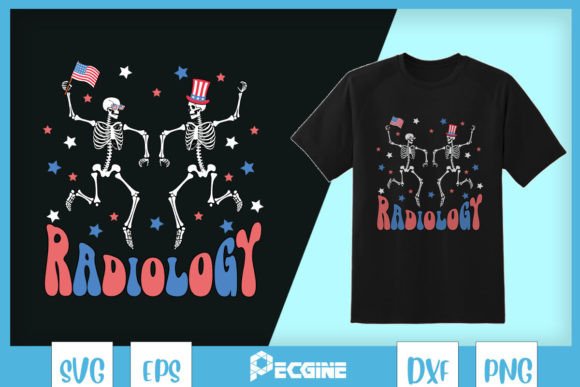 Dancing Skeleton Radiology X-ray SVG