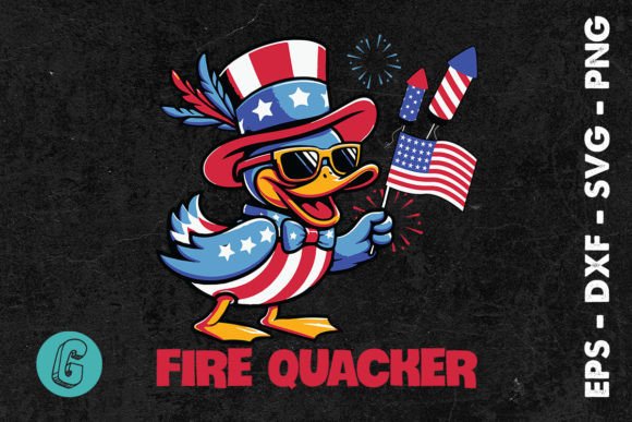 Fire Quacker 4th of July SVG
