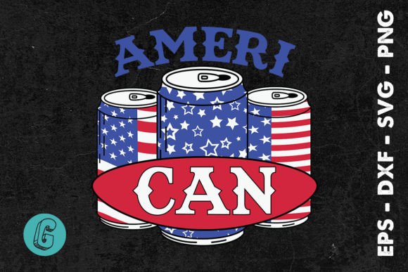 Fun Ameri Can Pun 4th of July SVG
