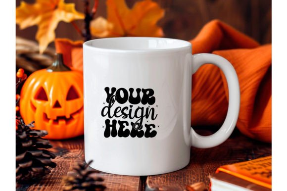 Halloween Mug Pumpkin Mockup