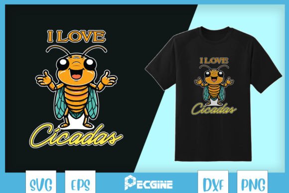 I Love Cicadas Funny Cicada 2024 SVG