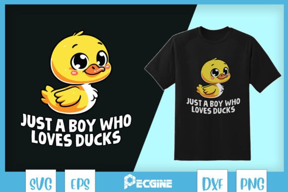 Just a Boy Who Loves Ducks SVG