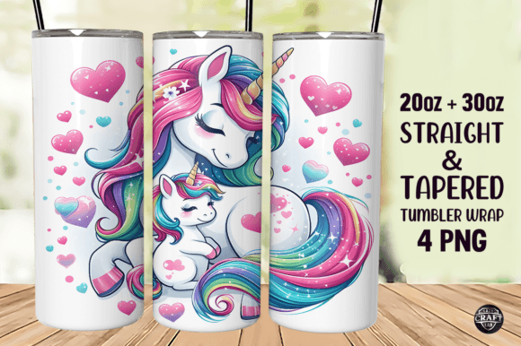 Mom Baby Unicorn Mothers Day Tumbler