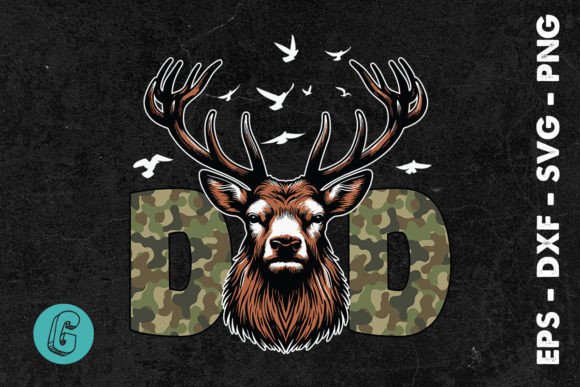Retro Hunter Dad Deer Hunting SVG