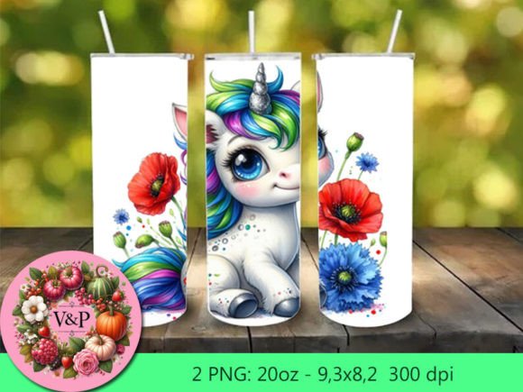 Tumbler Sublimation Designs Unicorn